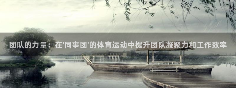 7m体育网站：团队的力量：在\'同事团\'的体育运动中提升团队凝聚力和工作效率